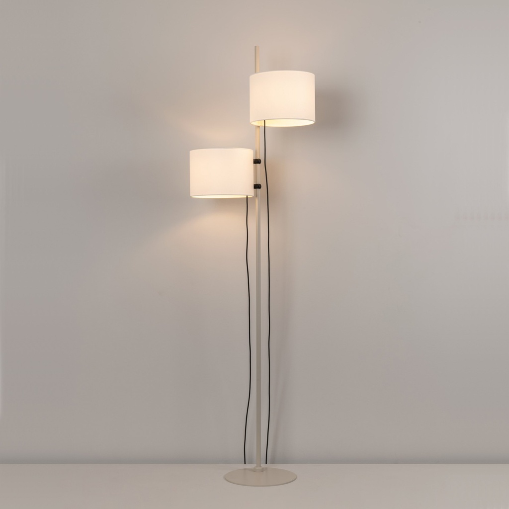 Lampadaire 4905 MLN Twain 250 F, pied de lampe couleur mink