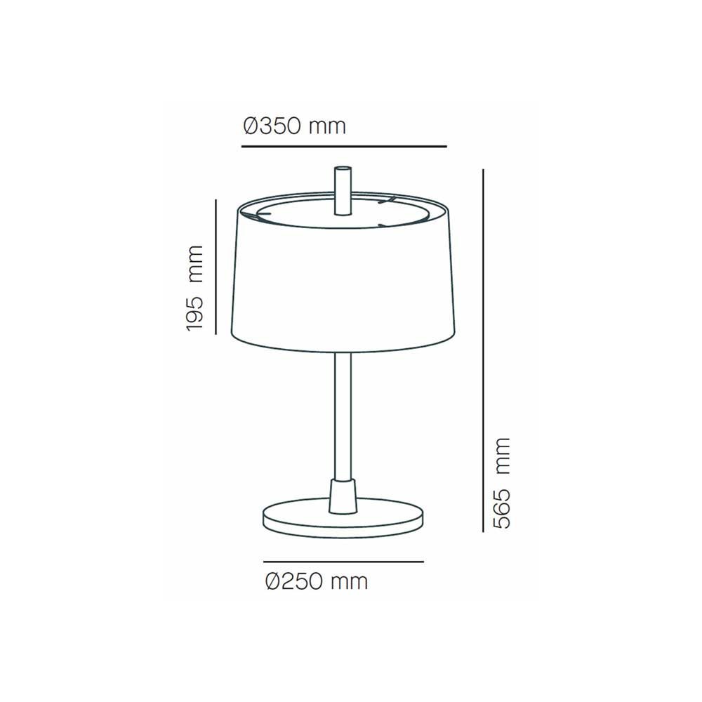 [6991] Tischleuchte 6991 MLN Linood 56 T WD Tischleuchte natur