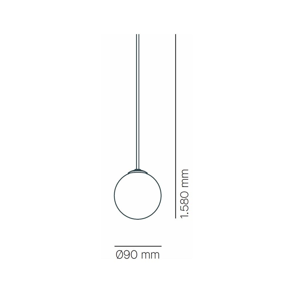 Luminaria suspendida 7013 MLN Symphony 300 S, negra