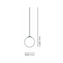 MLN Symphony 300 S, black pendant light 7013