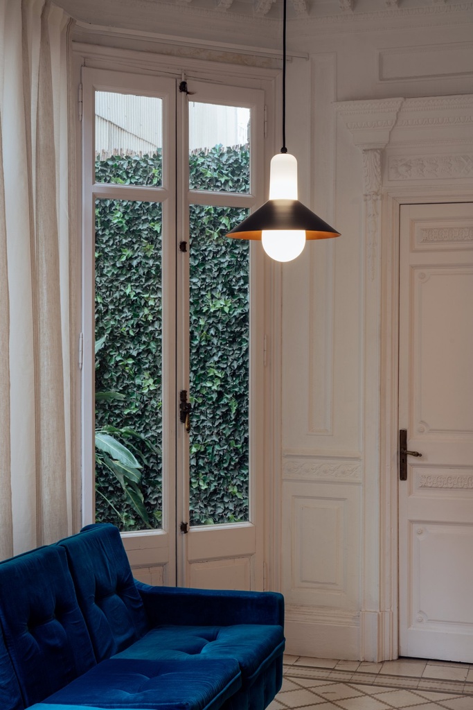 [6585+2589] Lampada a sospensione 6585+2589 MLN Tagomago 36.5 S, color rame metallizzato, IP55