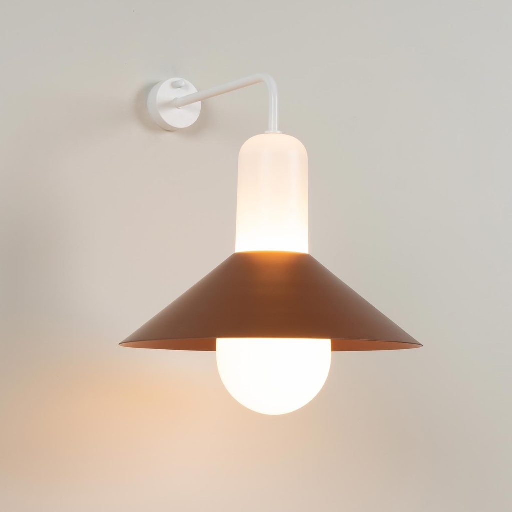 Wall lamp 6830+2585 MLN Tagomago 36.5 W anthracite, golden inside IP55