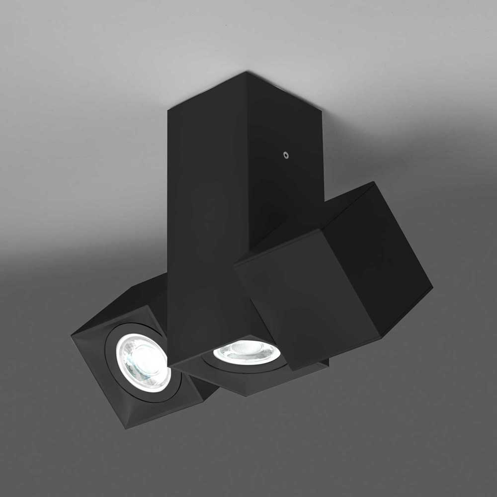 [4052] Aufbauleuchte 4052 MLN Dau 204X3 GU10 C schwarz