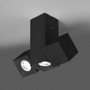 Aufbauleuchte 4052 MLN Dau 204X3 GU10 C schwarz