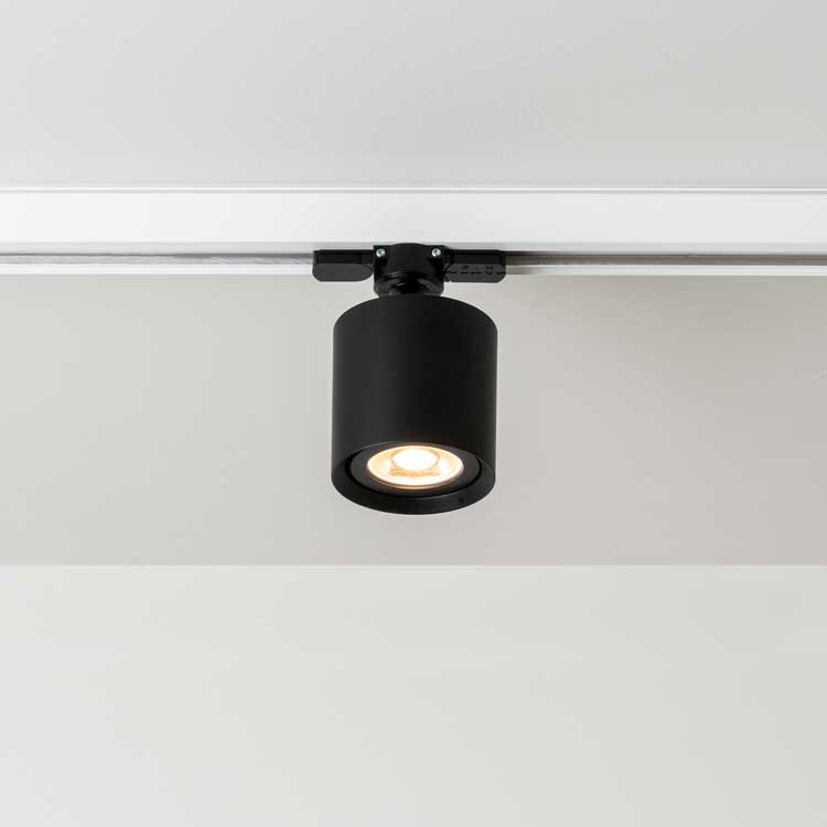 [4243] Schienenstrahler 4243 MLN Kronn 77 GU10 FT3P schwarz