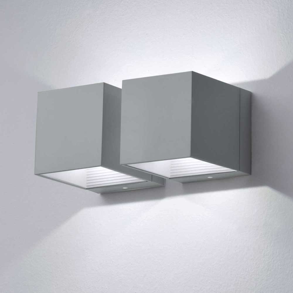 Wandleuchte 6827 MLN Dau 180 AC W silber