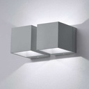 Wandleuchte 6827 MLN Dau 180 AC W silber