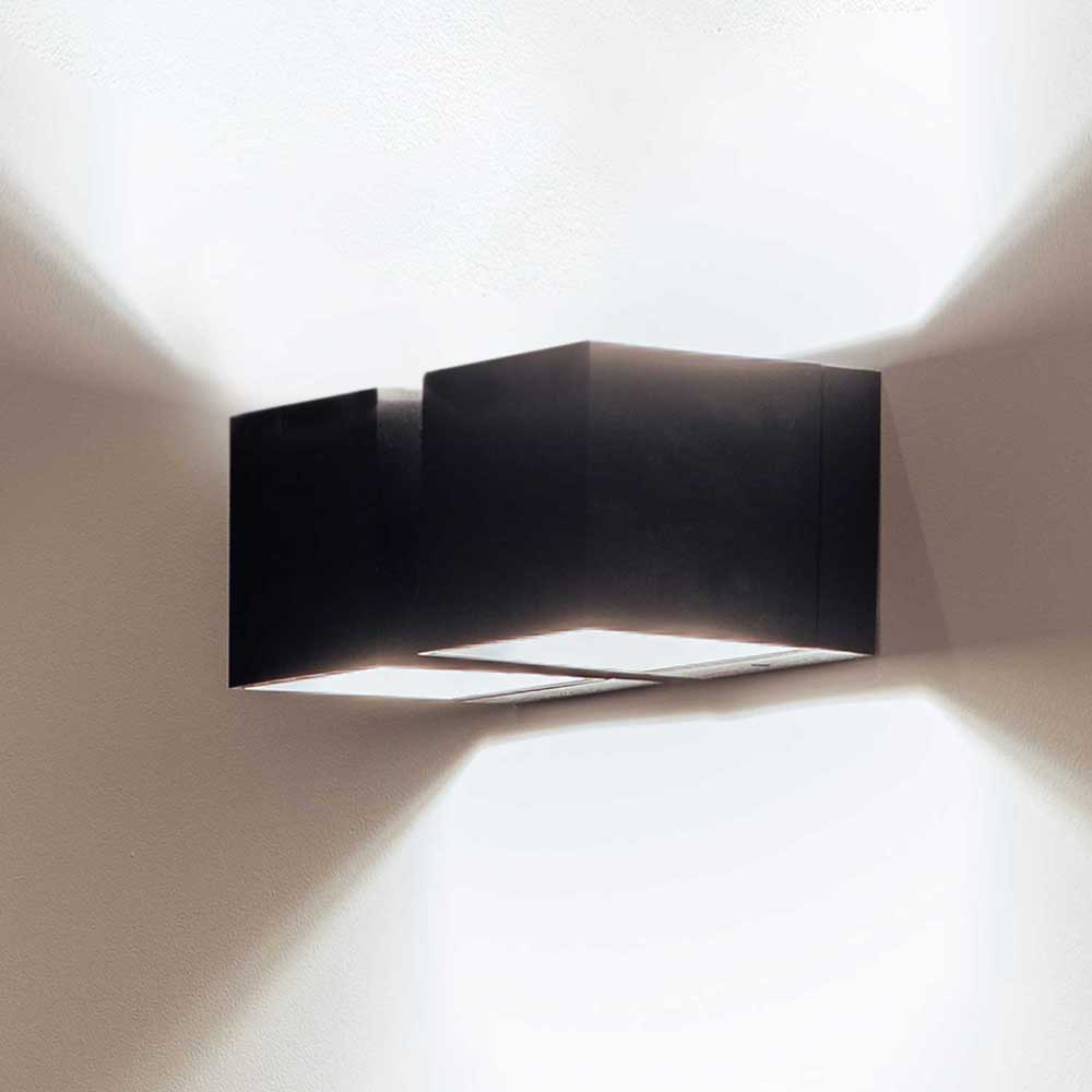 Wandleuchte 6829 MLN Dau 180 AC W schwarz