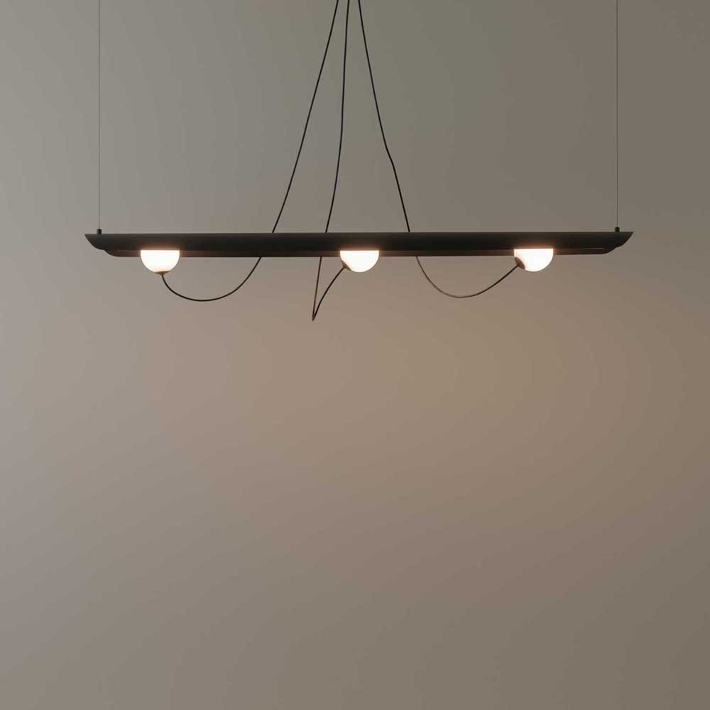 Lampada a sospensione 7056 MLN Wire 140 S, antracite