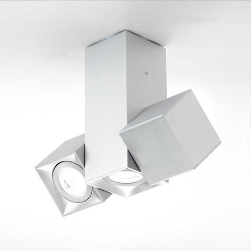 Surface-mounted light 6051 MLN Dau 204X3 GU10 C, silver